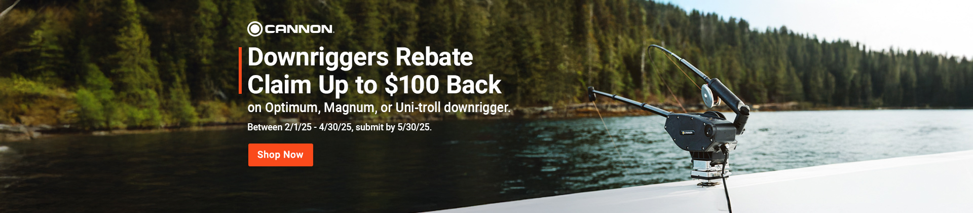 Cannon Downrigger Rebate