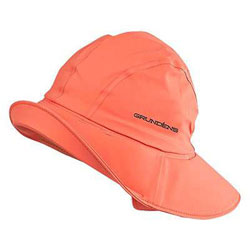 orange rain hat