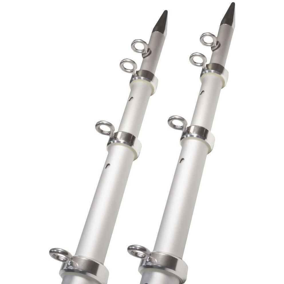 TACO 18' Aluminum Tele-Outrigger Fishing Poles