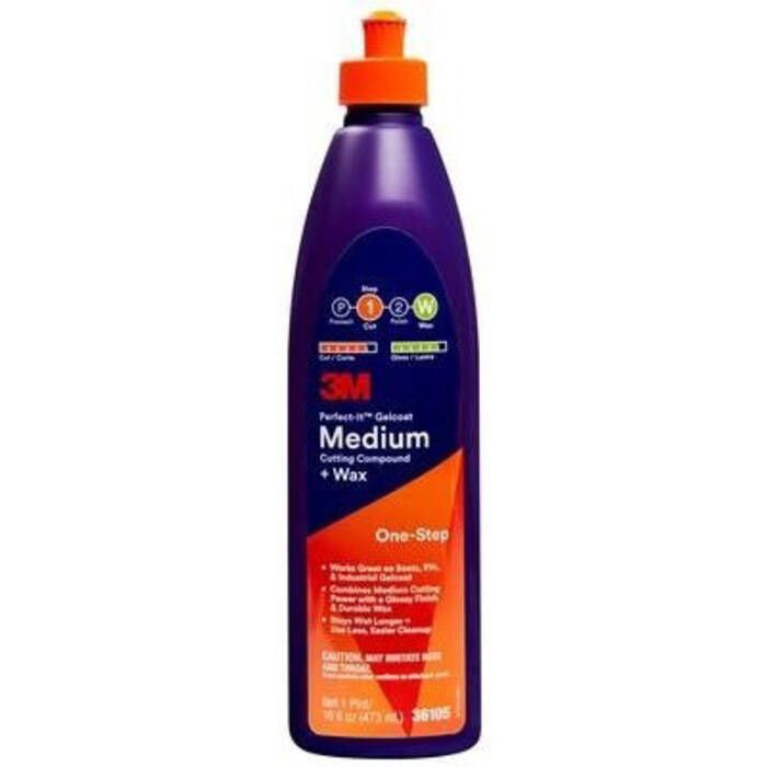 Image of : 3M Perfect-It Gelcoat Medium Cutting Compound + Wax 