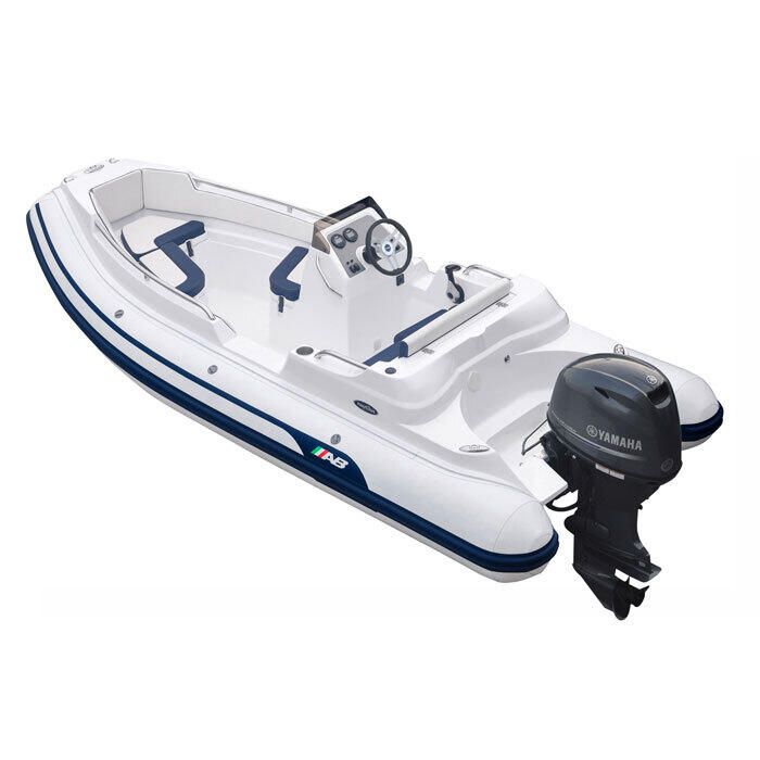 Image of : AB Inflatables Nautilus 15 DLX Rigid Hull Inflatable (RIB) 15' with Yamaha F70 EFI 4-Stroke - 15 DLX / F70 2023 