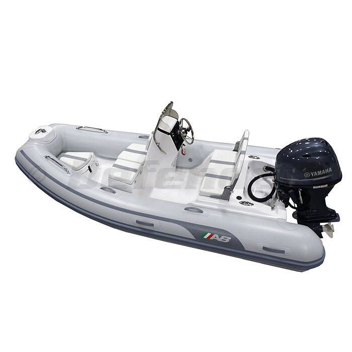 Image of : AB Inflatables Oceanus 13 VST Fiberglass RIB 13' Boat with Yamaha 60 HP Motor - F60 - 2022 