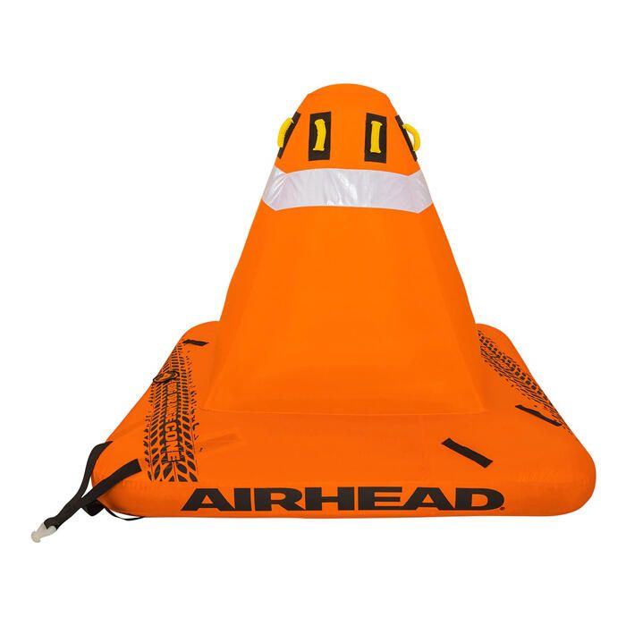 Image of : Airhead Big Orange Cone 4-Person Inflatable Towable Boat Tube - AHBO-C2 