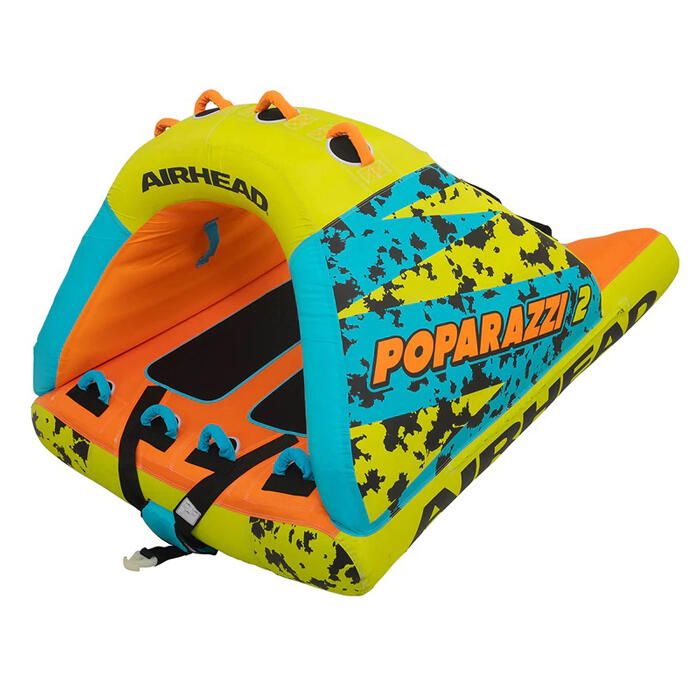 Image of : Airhead Poparazzi 2-Person Inflatable Towable Boat Tube - AHPZ-1752 