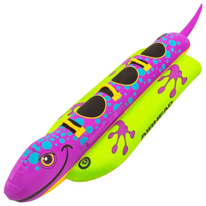 Image of : Airhead Salamander 3-Person Inflatable Towable Boat Tube - AHHD-3058 