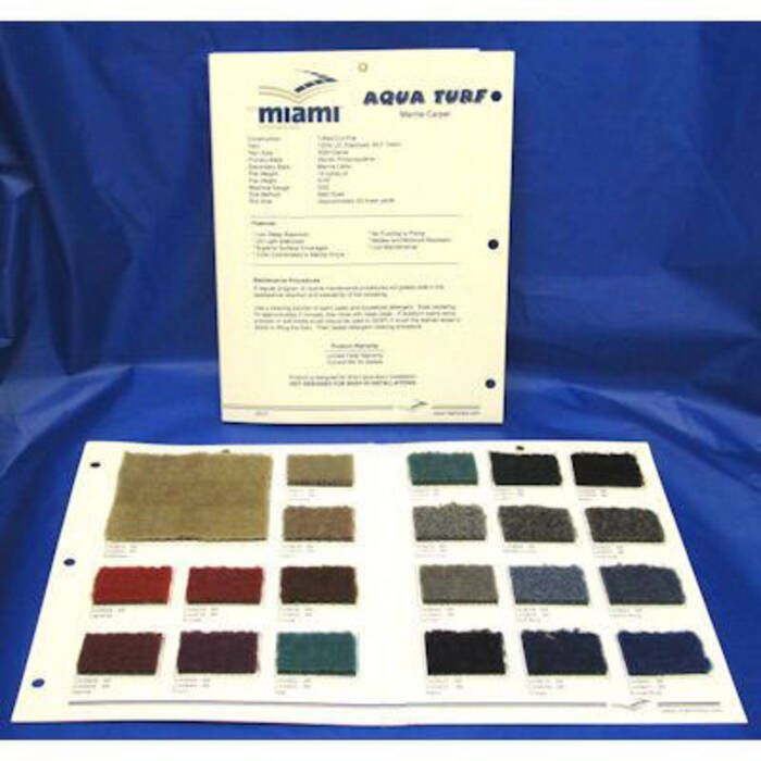 Image of : Aqua Turf Marine Carpet Sample Card