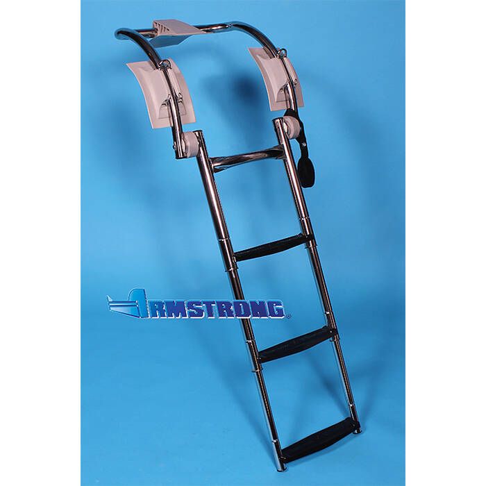 Image of : Armstrong Rigid Inflatable Boat 3-Step Telescoping Boarding Ladder (No Mounts) - RL3-37N-SM 