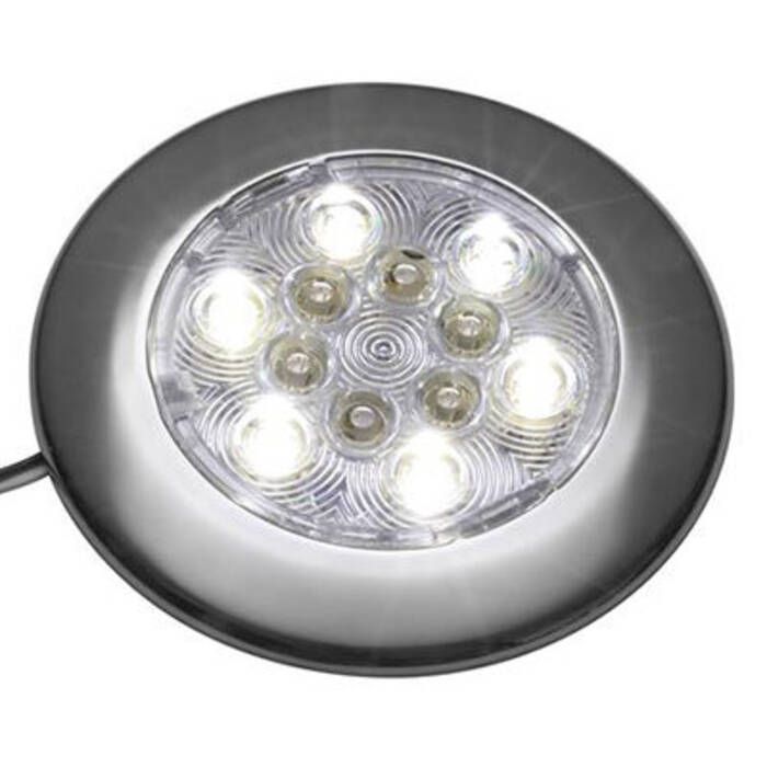 Image of : Attwood Round Interior/Exterior LED Light - Exterior - 6340SS7 