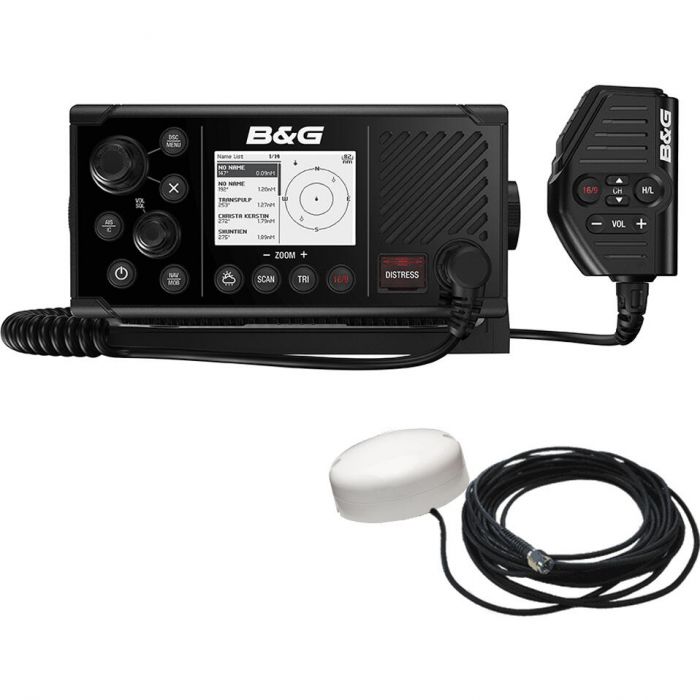 Image of : B&G V60 Fixed-Mount VHF Radio with GPS-500 AIS Antenna - 000-14819-001 