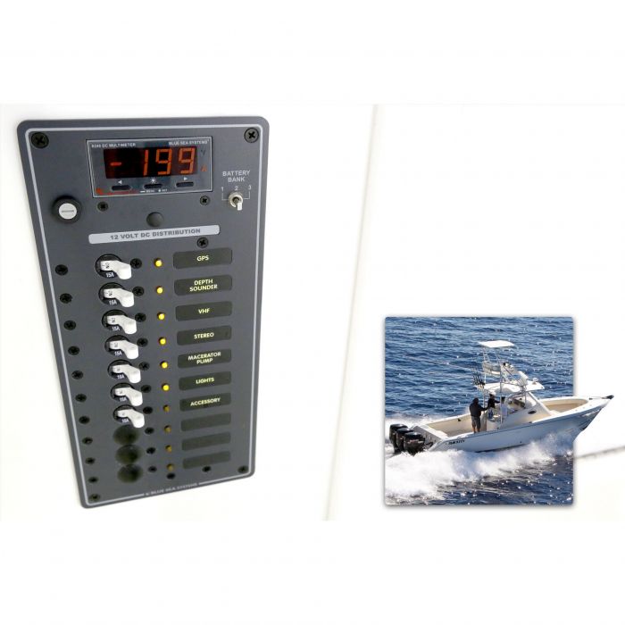 sea　① Blue Sea Systems 10-Position DC Branch Circuit Breaker Panel