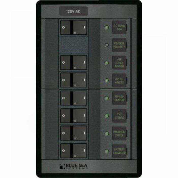 Image of : Blue Sea Systems AC Main Circuit Breaker Panel - 1202 