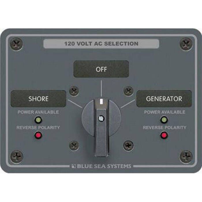 Image of : Blue Sea Systems AC Source Selection Rotary Switch Panel - 8367 