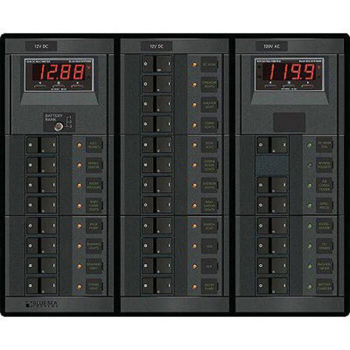 Image of : Blue Sea Systems Combination Circuit Breaker Panel - 1218 