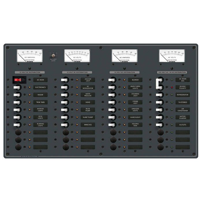 Image of : Blue Sea Systems Combination Circuit Breaker Panel - 8095 