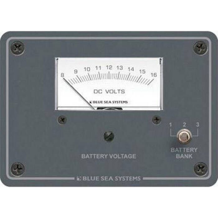 Image of : Blue Sea Systems DC Analog Voltmeter Panel - 8015 