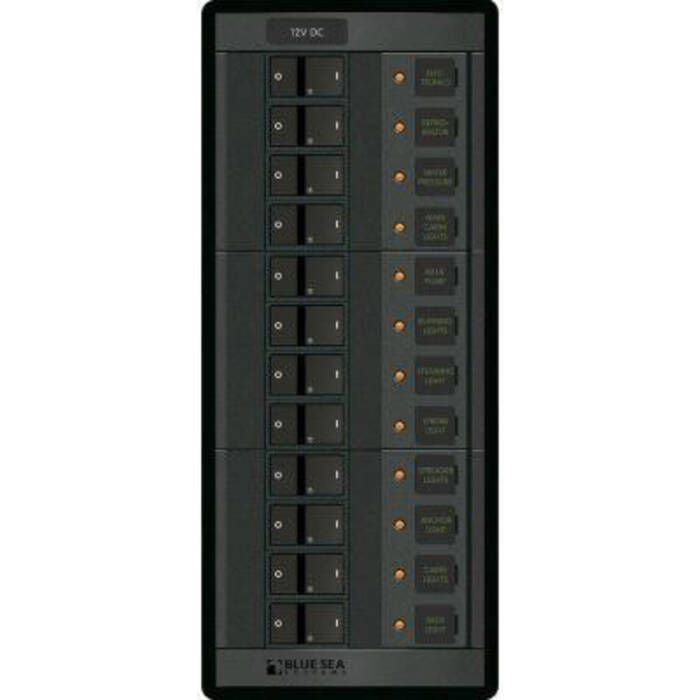 Image of : Blue Sea Systems DC Branch Circuit Breaker Panel - 1223 