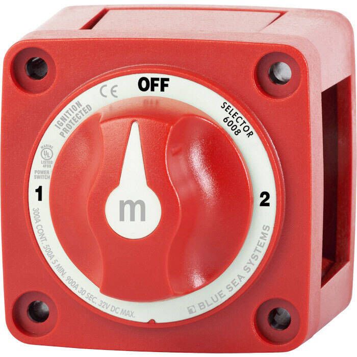 Image of : Blue Sea Systems m-Series Selector 3 Position Battery Switch - 6008 
