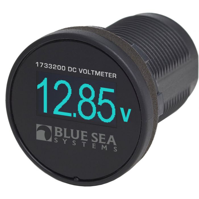 Image of : Blue Sea Mini OLED Voltmeter - Blue - 1733200 