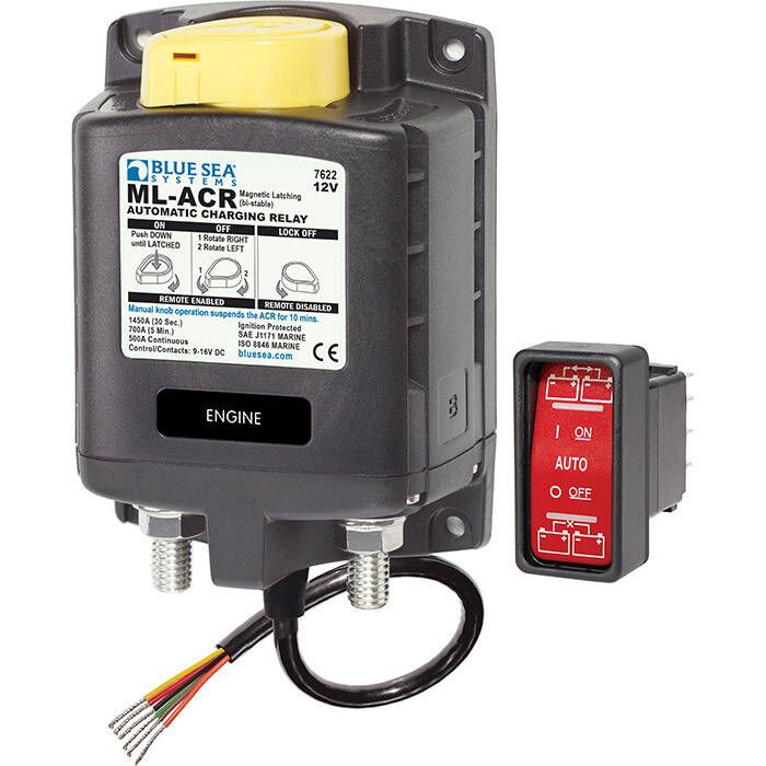 Image of : Blue Sea Systems ML-ACR Automatic Charging Relay with Manual Control