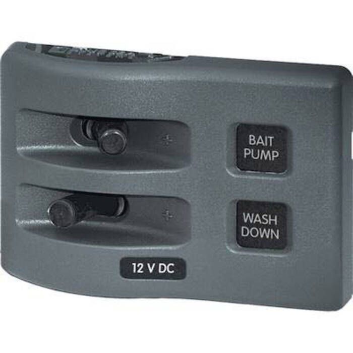 Image of : Blue Sea Systems Weather Deck Waterproof Switch Panel - Non-Fused 