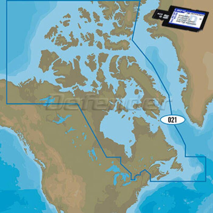 Image of : C-Map 4D MAX+ Wide Electronic Navigation Chart - North America 