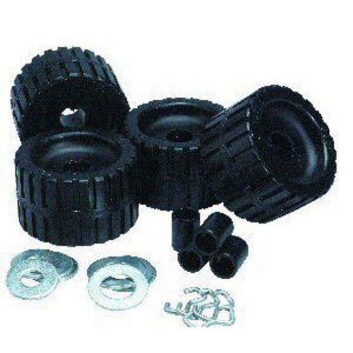 Image of : C.E. Smith Trailer Rubber Ribbed Wobble Rollers Kit - 29210 
