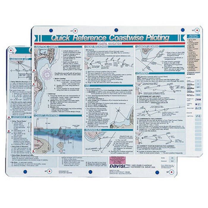 Image of : Davis Instruments Coastwise Piloting Quick Reference Card - 126 