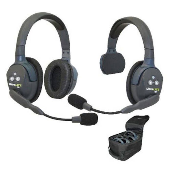 Image of : Eartec UltraLITE HD 2-Person Single & Double Ear Cup Headset System - UL2SD-HD 