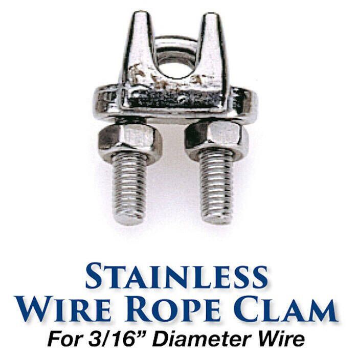 Image of : Edson Stainless Steel Wire/Rope Clamp 
