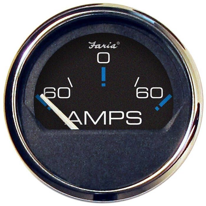 Image of : Faria Chesapeake Black SS 60A Ammeter - 13736 