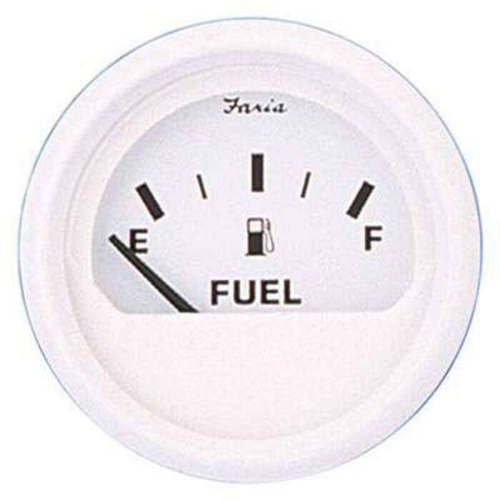 Image of : Faria Dress White Fuel Level Gauge - 13101 