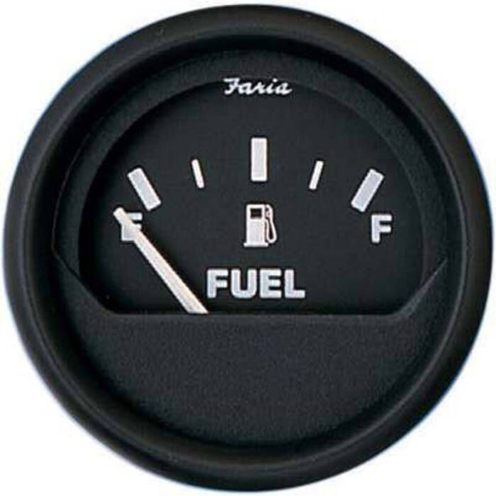 Image of : Faria Euro Style Black Fuel Level Gauge - 12801 