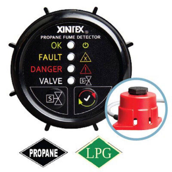 Image of : Fireboy-Xintex Propane Fume Detector with 1 Sensor and Solenoid - P-1BS-R 