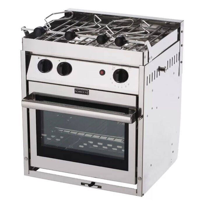 Image of : Force 10 2-Burner American Compact Propane Gas Stove with Oven - F63253 