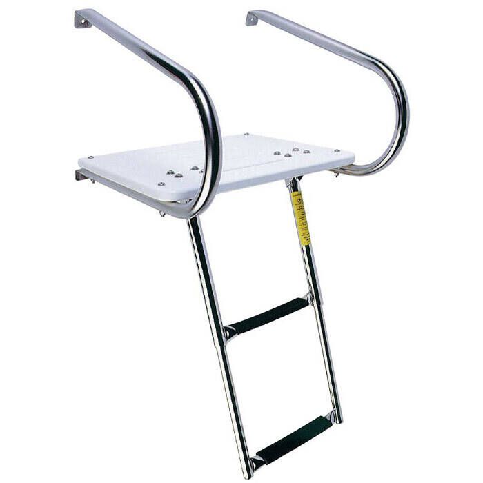 Image of : Garelick Transom Mount Swim Ladder Platform Kit - 19546 