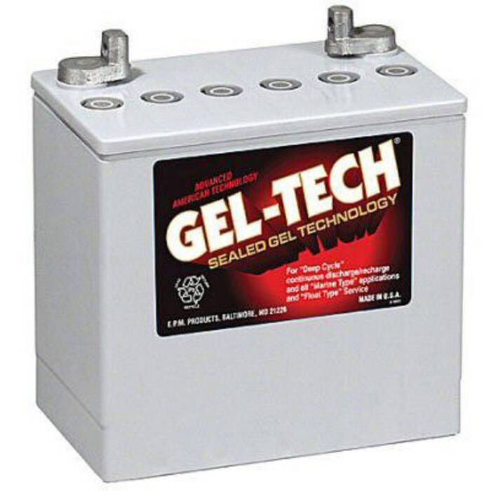 Image of : Gel-Tech Deep Cycle Marine Battery - Group 22NF - 8G22NF 