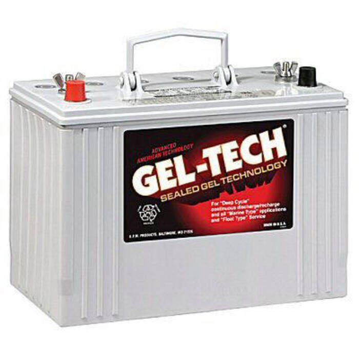 Image of : Gel-Tech Deep Cycle Marine Battery - Group 31 - 8G31DT 