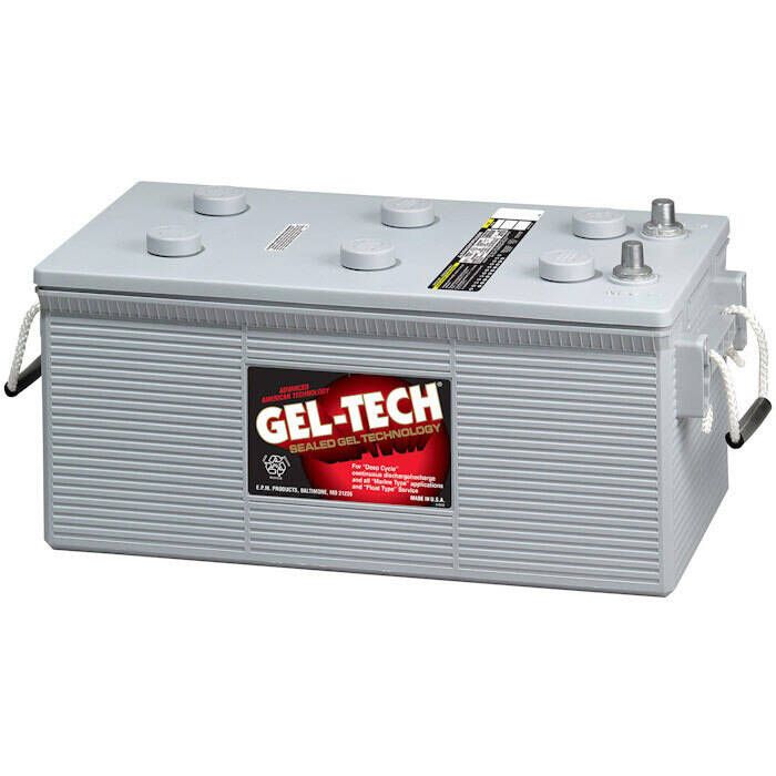 Image of : Gel-Tech Deep Cycle Marine Battery - Group 4D - 8G4D 