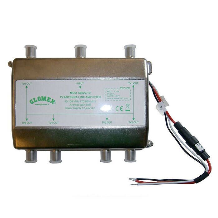 Image of : Glomex 6-Way Splitter with Line Amplifier - 50022/10 