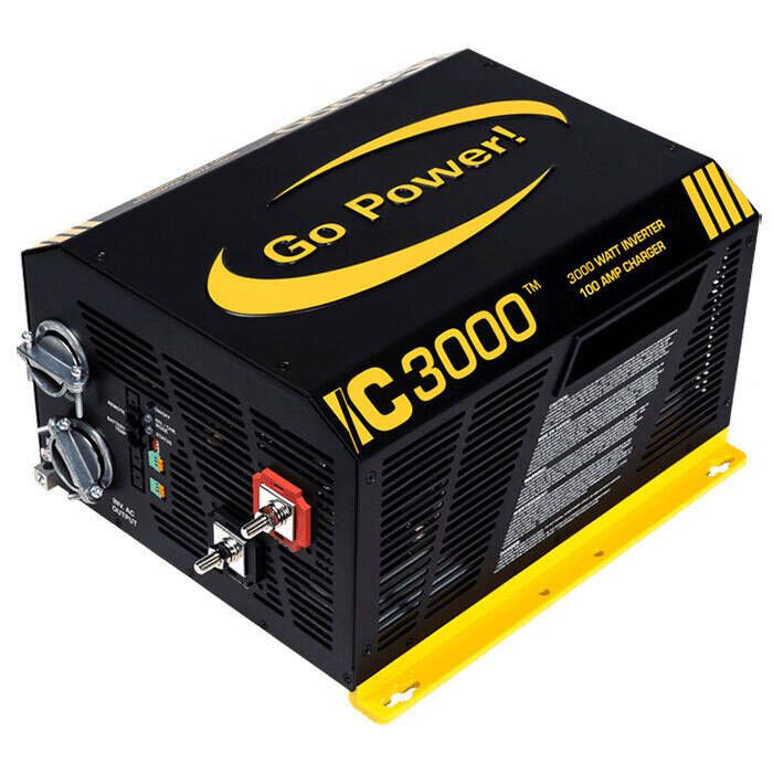 Image of : Go Power IC Series Pure Sine Wave 3000W Inverter/Charger - GP-IC-3000-12-PKG 