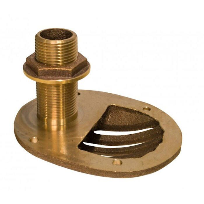 Image of : Groco Bronze Scoop Thru-Hull Strainer with Nut 