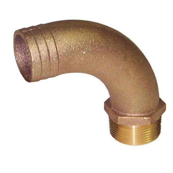 Image of : Groco FFC-Series 90 deg. Full Flow Pipe To Hose Adapter 