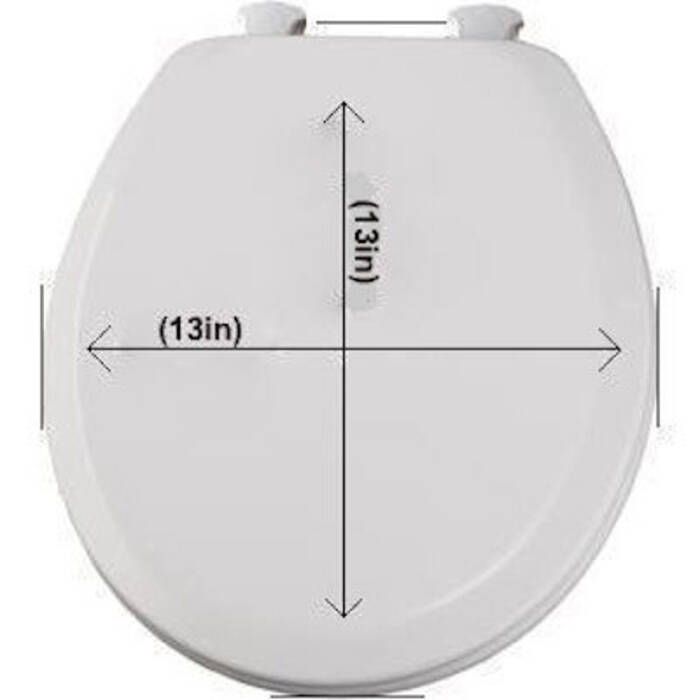 Image of : Groco Replacement Compact Toilet Seat with Cover - TC-50 