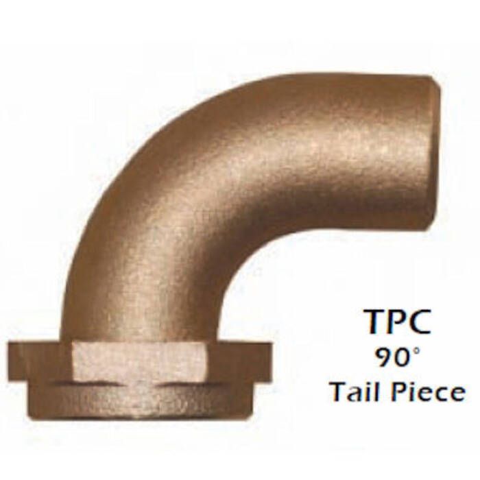 Image of : Groco TPC-Series 90 deg. Tail Piece 