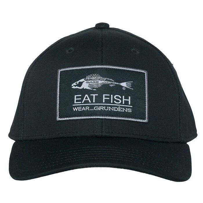 Image of : Grundens Eat Fish Snapback Ball Cap - HEFB-BLK 