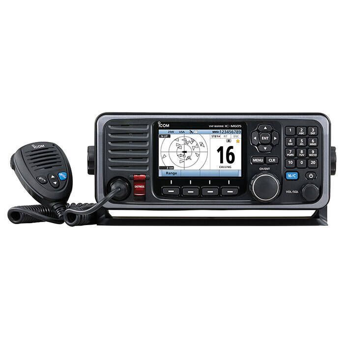 Image of : Icom Fixed-Mount VHF Radio with NMEA 2000 - M605 31 USA