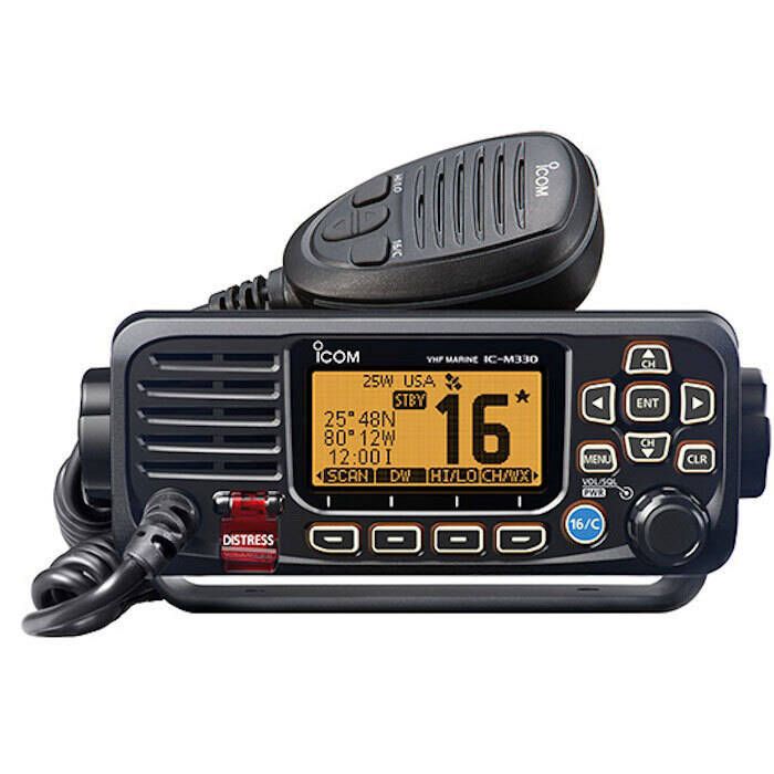 Image of : Icom M330G Fixed Mount VHF Radio with External GPS Antenna 