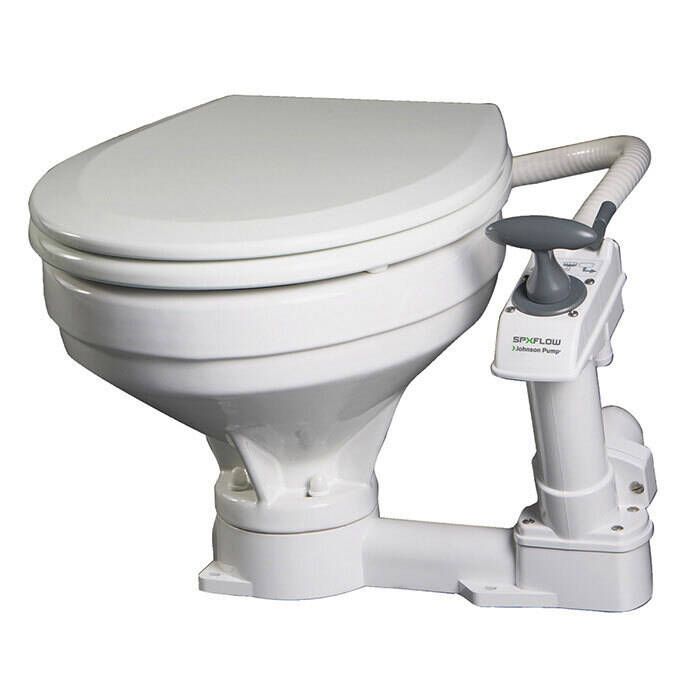 Image of : Johnson AquaT Manual Toilet - 80-47230-01 
