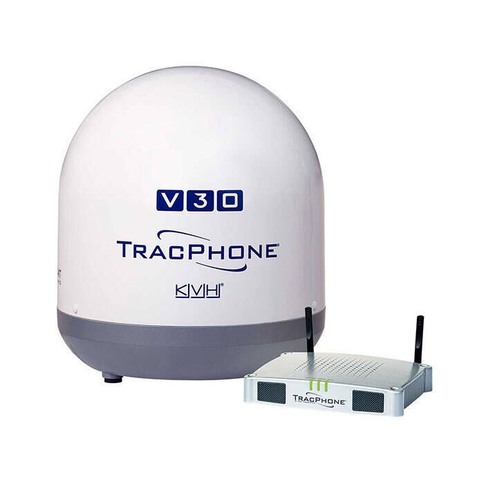 Image of : KVH Ultra-Compact TracPhone V30 VSAT System - CD-BDU - 01-0432-01 