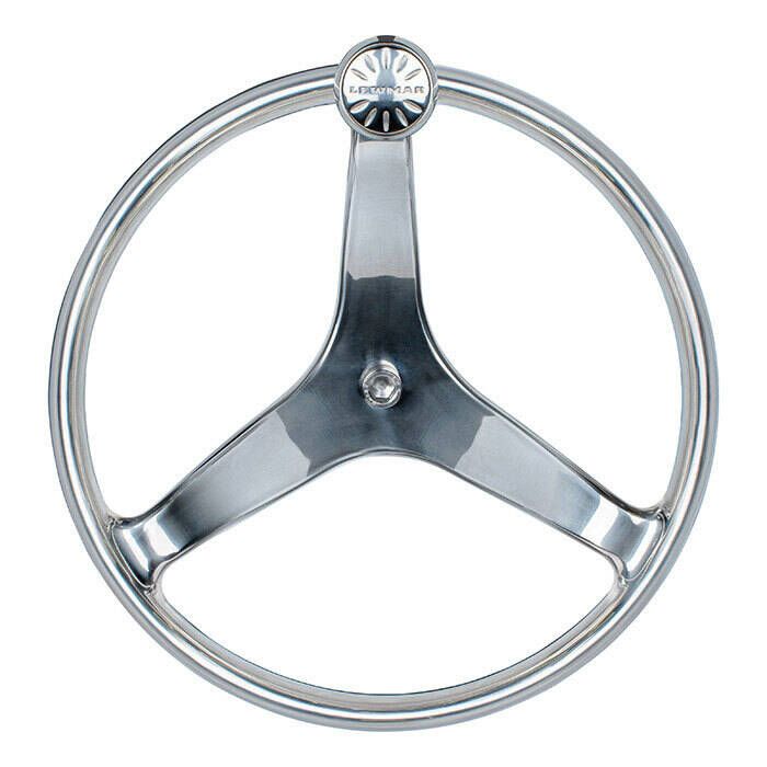 Image of : Lewmar Cast Stainless Steel Power Grip Steering Wheel 